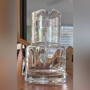 **VINTAGE** Tiffany & Co Crystal Glass Bedside Pitcher/Carafe - engraved prev
